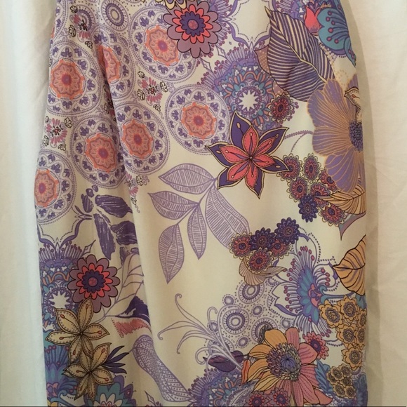 Pastel floral chiffon sleeveless dress - Picture 4 of 4